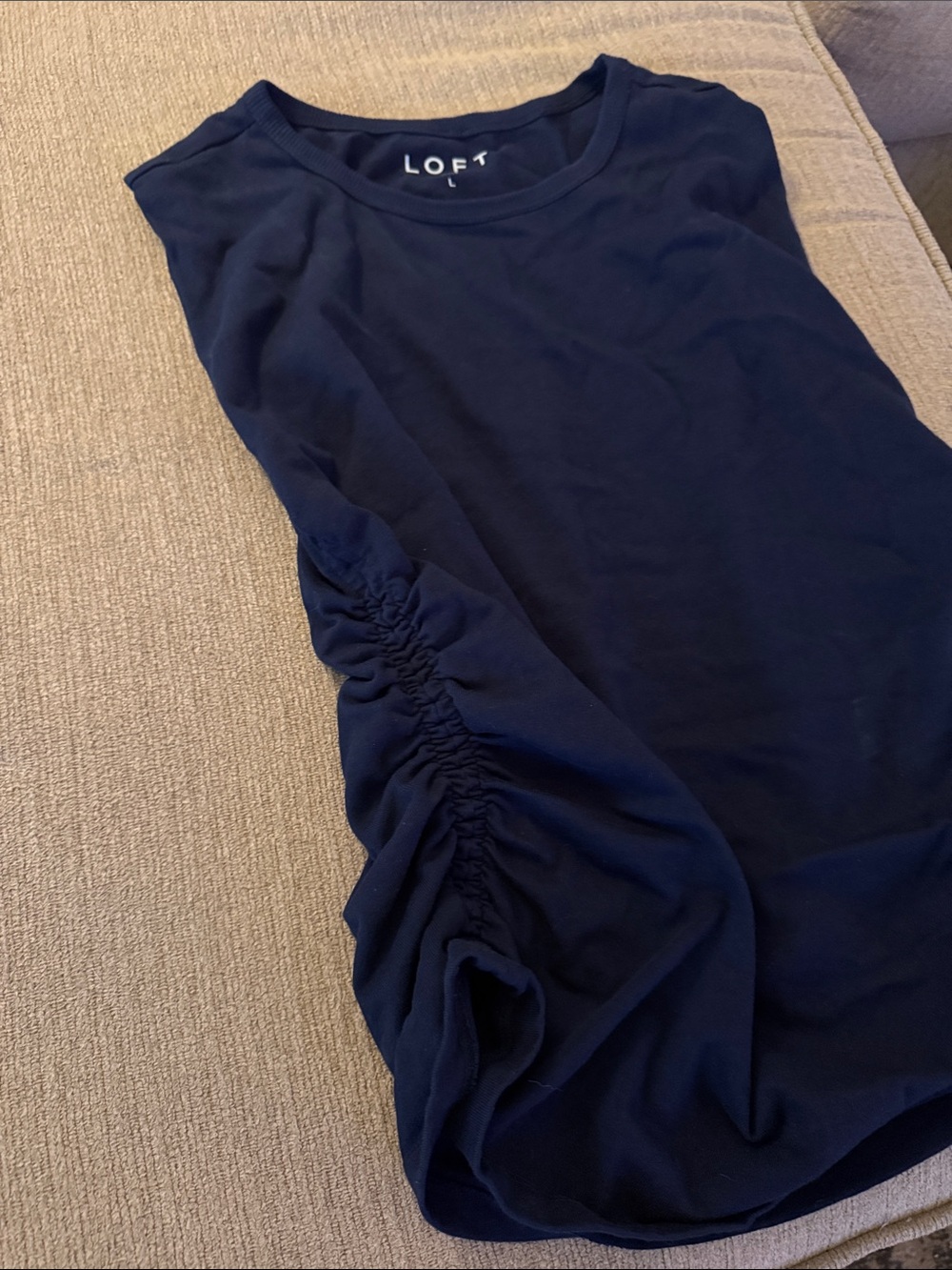 LOFT Navy Tank Sweater Top - Picture 3 of 7
